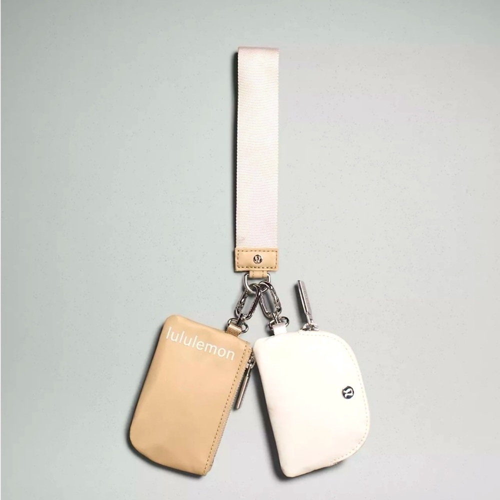 Lululemon Dual Pouch Wristlet (Trench/White Opal)